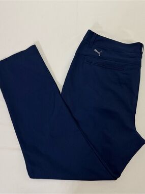 Puma Men's Navy Performance Golf Chino Pants 36x32